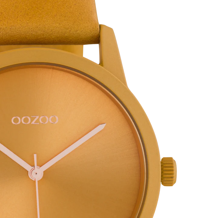 OOZOO C10948 38MM Timepieces Orange Leather Strap