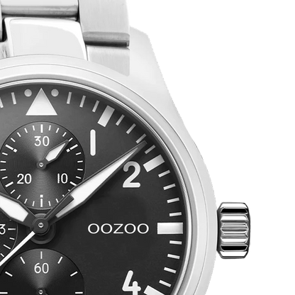 OOZOO C10956 42MM Timepieces Silver Metallic Bracelet