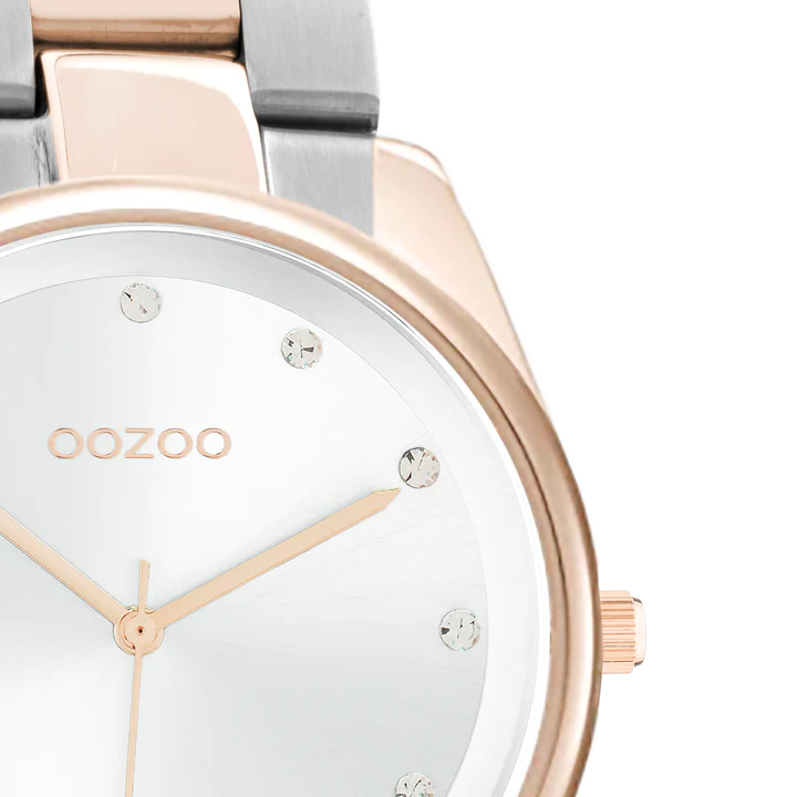 OOZOO C10964 38MM Timepieces Two Tone Metallic Bracelet