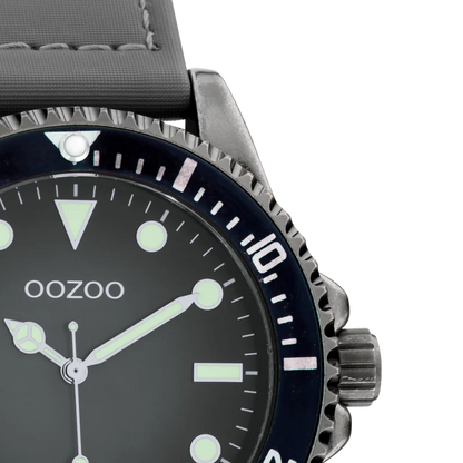 OOZOO C11011 42MM Timepieces Gray Fabric Strap