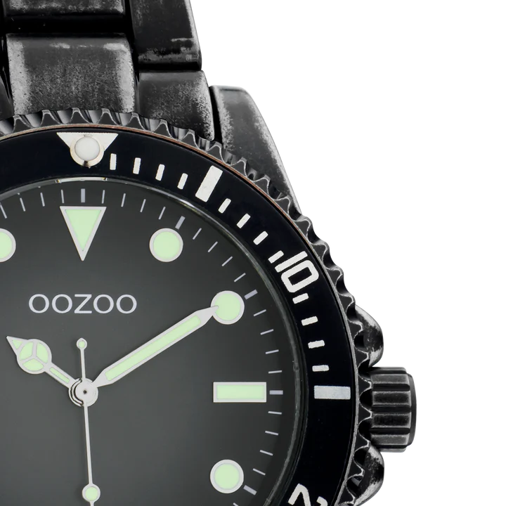 OOZOO C11014 42MM Timepieces Black Metallic Bracelet