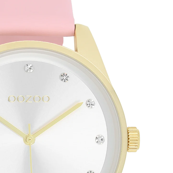 OOZOO C11045 38MM Timepieces Pink Leather Strap