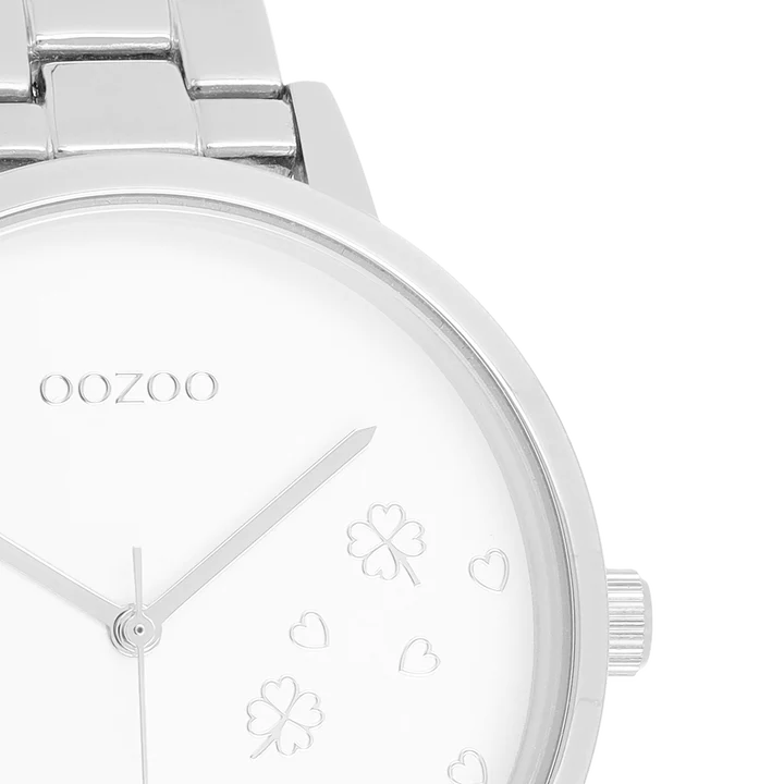 OOZOO C11120 42MM Timepieces Silver Metallic Bracelet