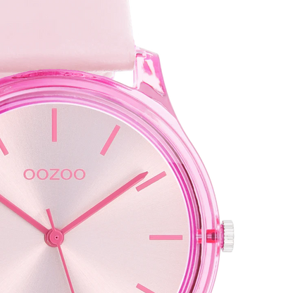 OOZOO C11138 36MM Timepieces Pink Leather Strap