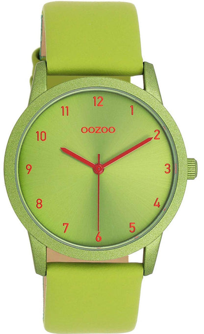 OOZOO C11169 38mm Timepieces Green Leather Strap