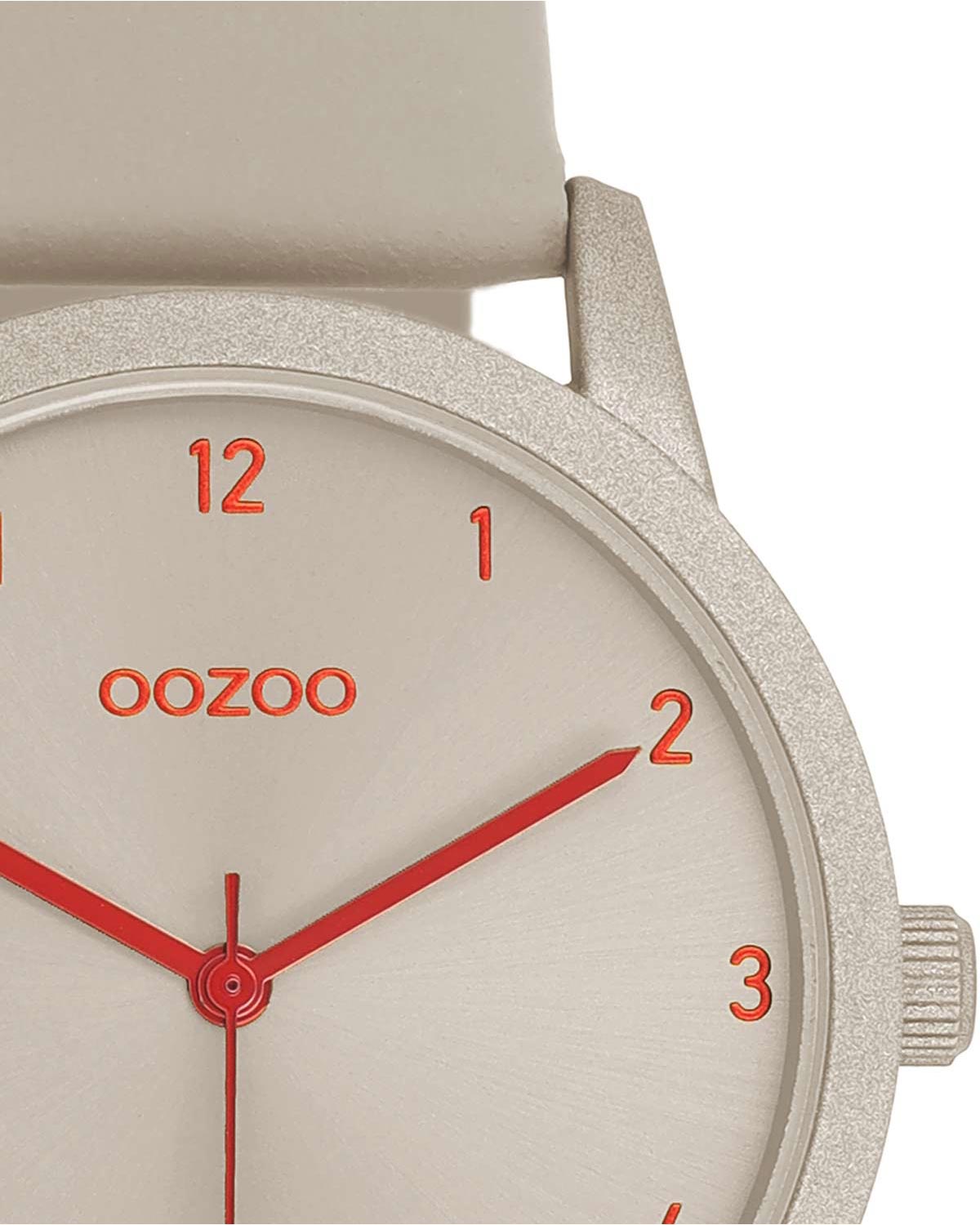 OOZOO C11170 38mm Timepieces Beige Leather Strap