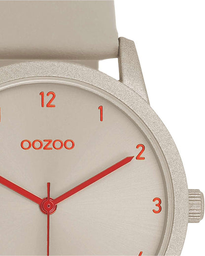 OOZOO C11170 38mm Timepieces Beige Leather Strap