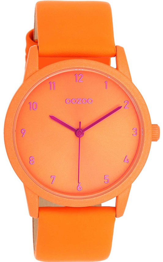 OOZOO C11171 38mm Timepieces Orange Leather Strap