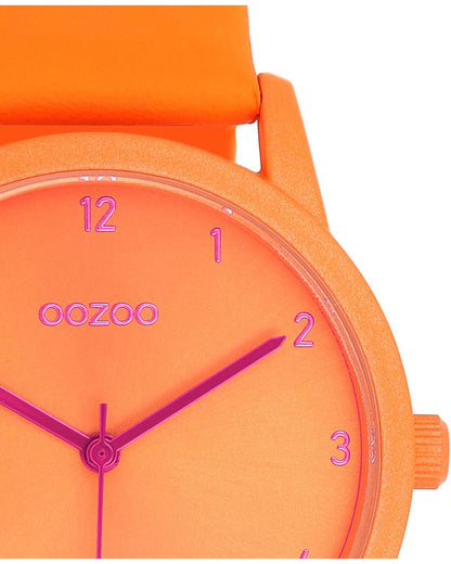 OOZOO C11171 38mm Timepieces Orange Leather Strap