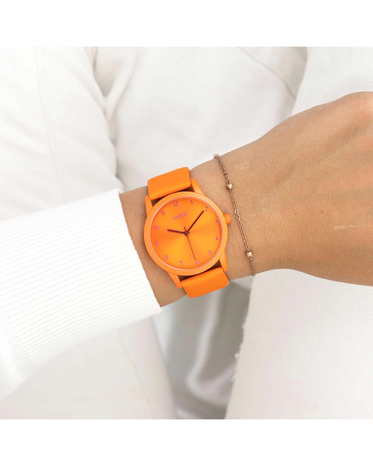 OOZOO C11171 38mm Timepieces Orange Leather Strap