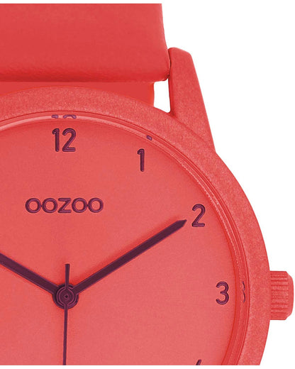 OOZOO C11172 38mm Timepieces Red Leather Strap