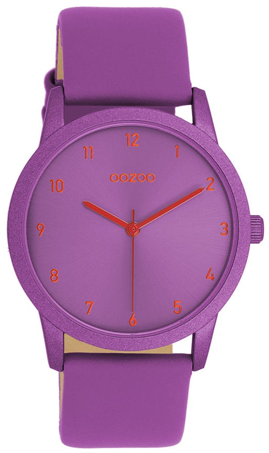 OOZOO C11173 38mm Timepieces Purple Leather Strap