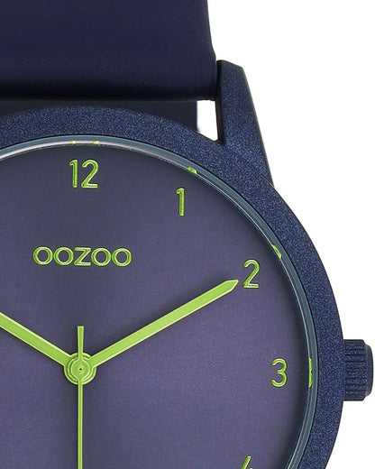 OOZOO C11174 38mm Timepieces Blue Leather Strap