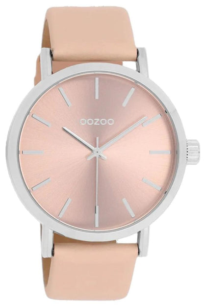 OOZOO C11193 42mm Timepieces Beige Leather Strap