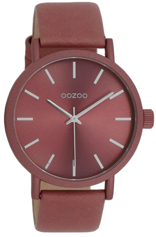 OOZOO C11195 42mm Timepieces Bordeaux Leather Strap