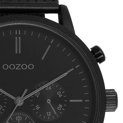 OOZOO C11204 50MM Timepieces Black Metallic Bracelet