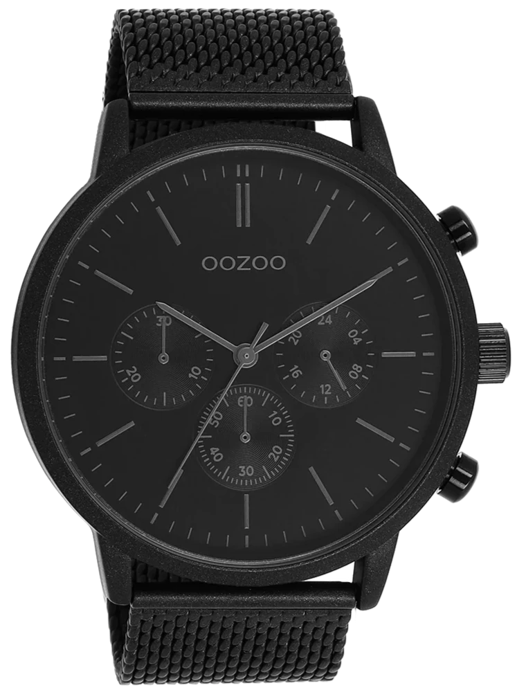 OOZOO C11204 50MM Timepieces Black Metallic Bracelet