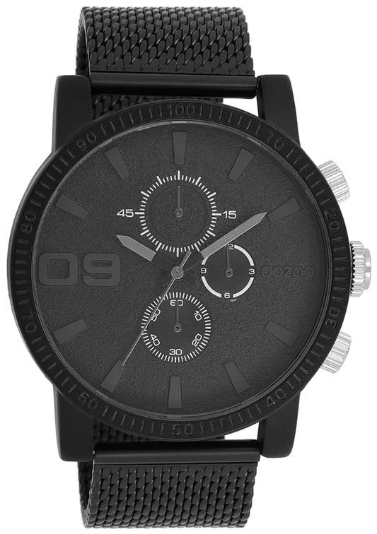 OOZOO C11214 48MM Timepieces Black Metallic Bracelet