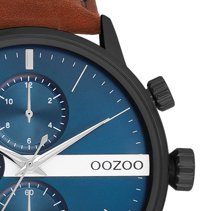 OOZOO C11222 45MM Timepieces Brown Leather Strap