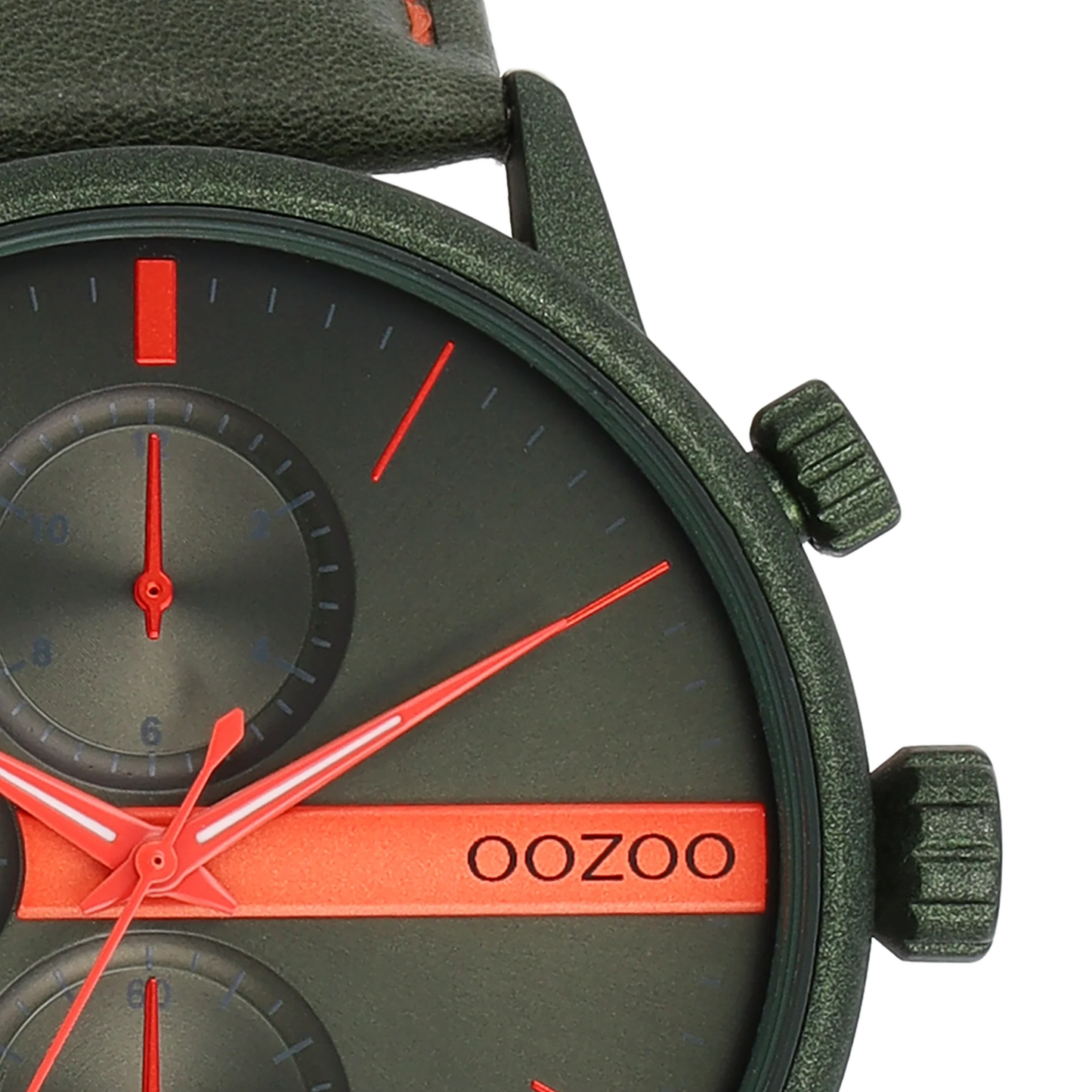 OOZOO C11227 45MM Timepieces Green Leather Strap