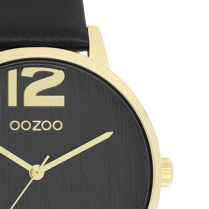 OOZOO C11239 38mm Timepieces Black Leather Strap