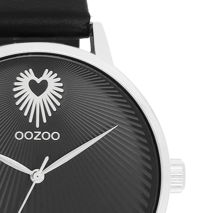 OOZOO C11241 42mm Timepieces Black Leather Strap