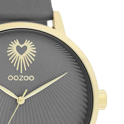 OOZOO C11033 42mm Timepieces Gray Leather Strap