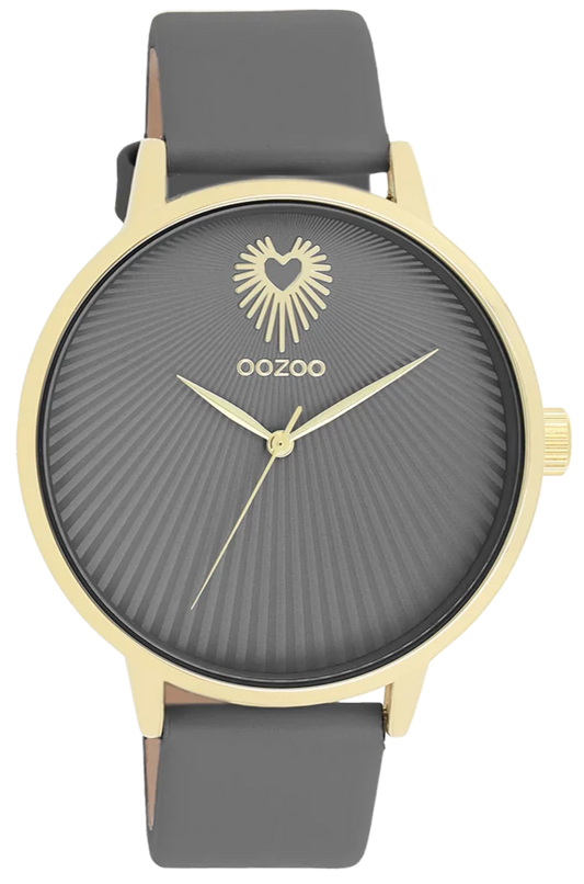 OOZOO C11033 42mm Timepieces Gray Leather Strap