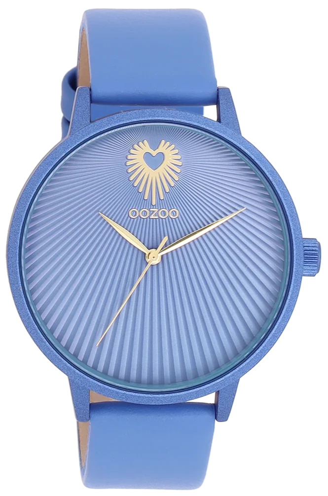 OOZOO C11246 42mm Timepieces Blue Leather Strap