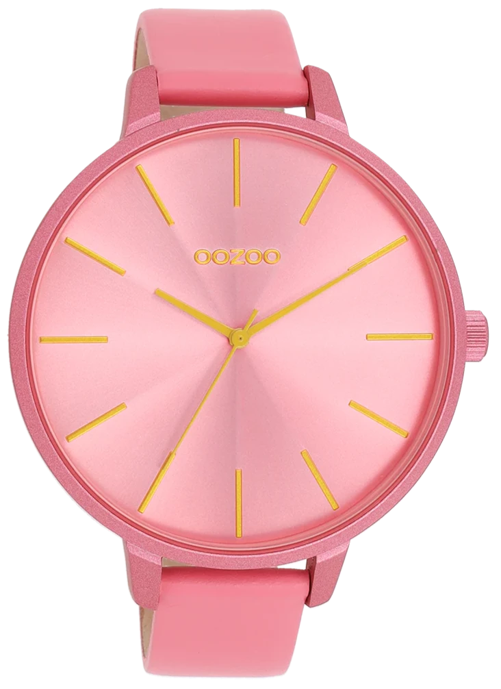 OOZOO C11250 48mm Timepieces Pink Leather Strap