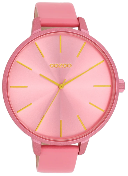 OOZOO C11250 48mm Timepieces Pink Leather Strap