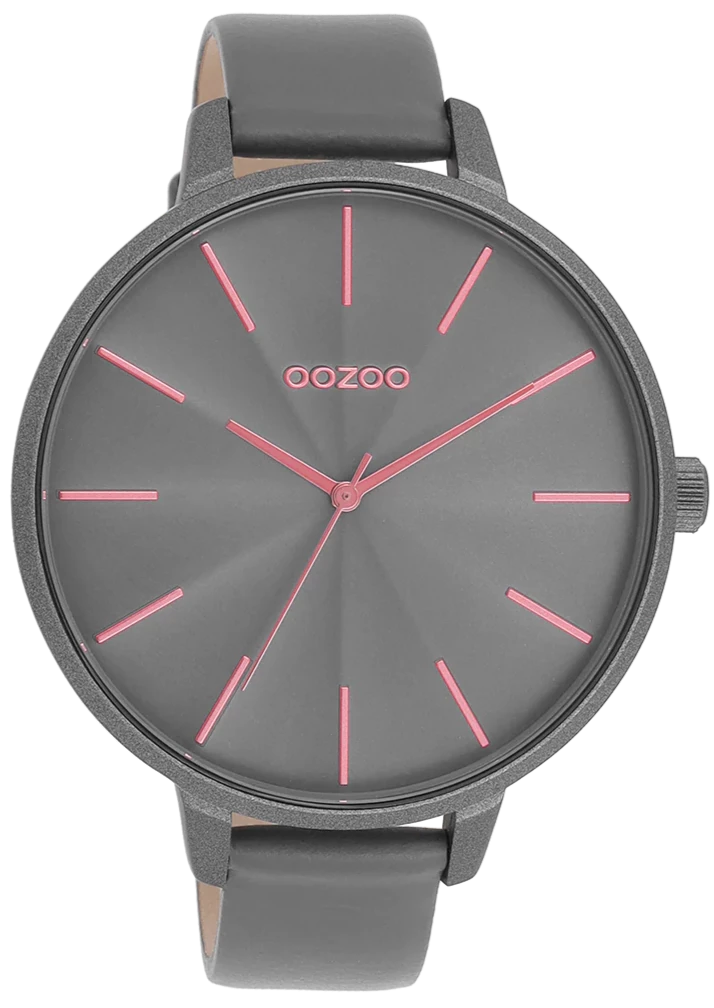 OOZOO C11254 48mm Timepieces Grey Leather Strap