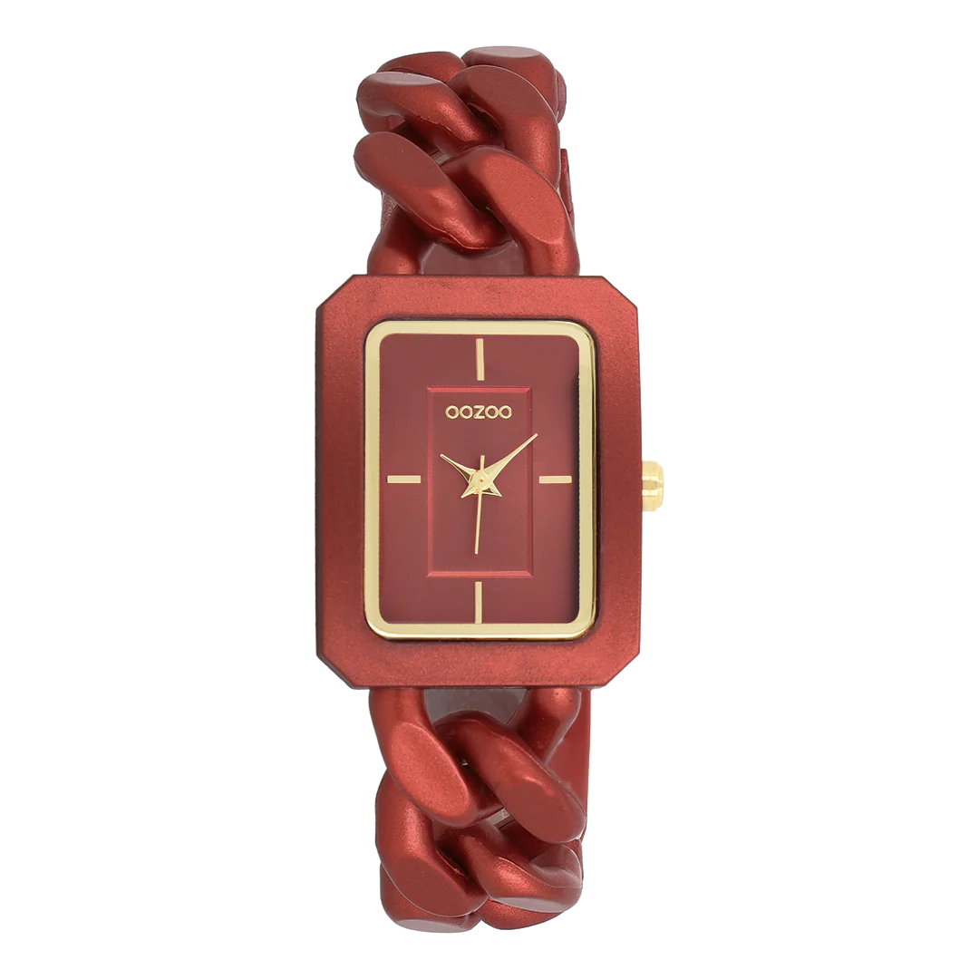 OOZOO C11277 31 x 24mm Timepieces Red Metallic Bracelet