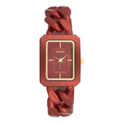 OOZOO C11277 31 x 24mm Timepieces Red Metallic Bracelet