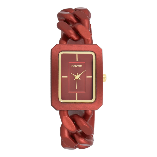 OOZOO C11277 31 x 24mm Timepieces Red Metallic Bracelet