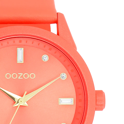 OOZOO C11285 40mm Timepieces Pink Leather Strap