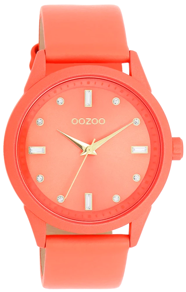 OOZOO C11285 40mm Timepieces Pink Leather Strap