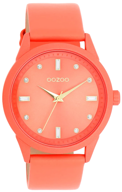 OOZOO C11285 40mm Timepieces Pink Leather Strap