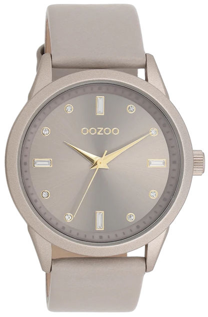 OOZOO C11287 40mm Timepieces Taupe Leather Strap