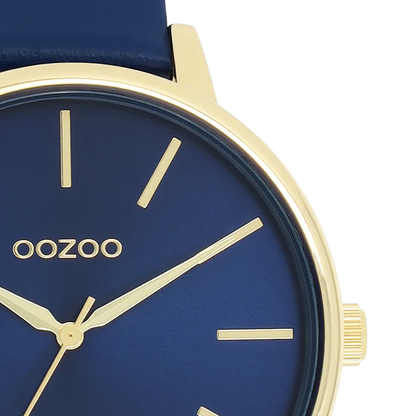 OOZOO C11292 42mm Timepieces Blue Leather Strap