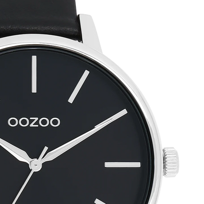 OOZOO C11293 42mm Timepieces Black Leather Strap