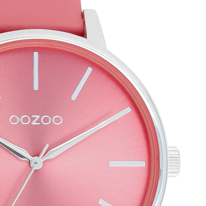 OOZOO C11295 42mm Timepieces Pink Leather Strap