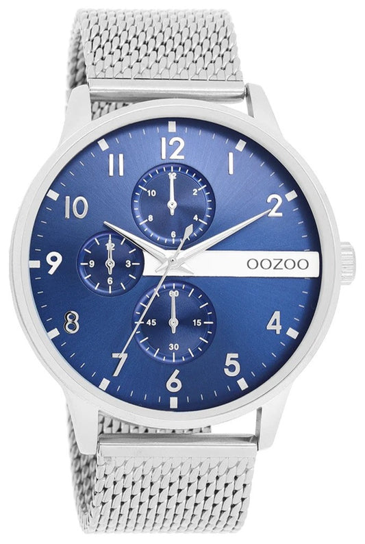 OOZOO C11300 45MM Timepieces Silver Metallic Bracelet