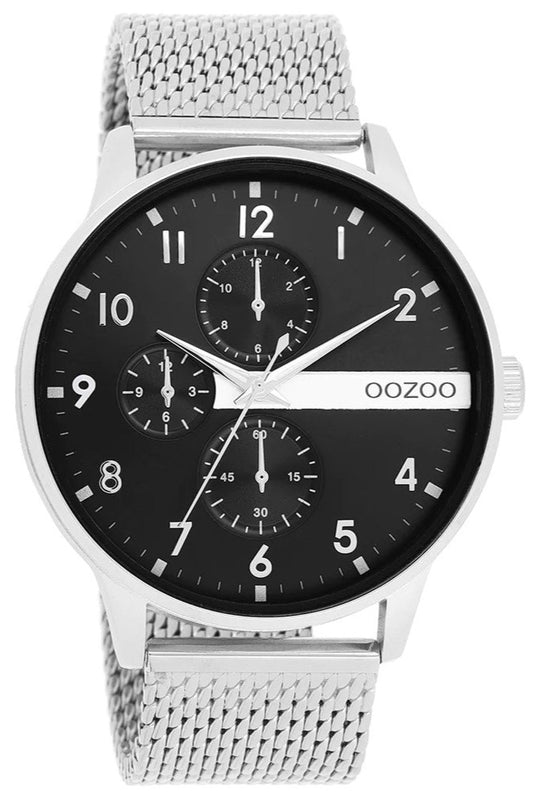 OOZOO C11301 45MM Timepieces Silver Metallic Bracelet