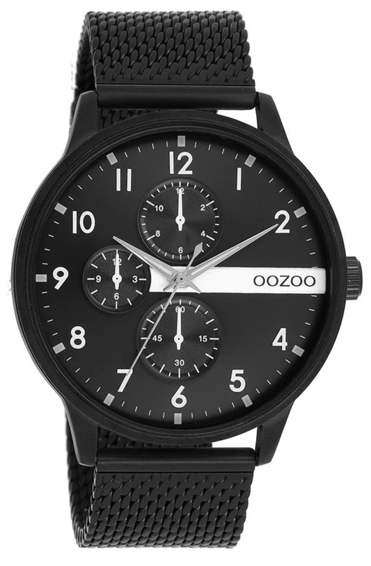 OOZOO C11304 45MM Timepieces Black Metallic Bracelet