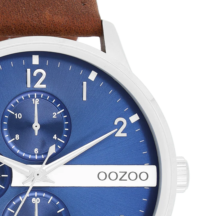 OOZOO C11306 45MM Timepieces Brown Leather Strap