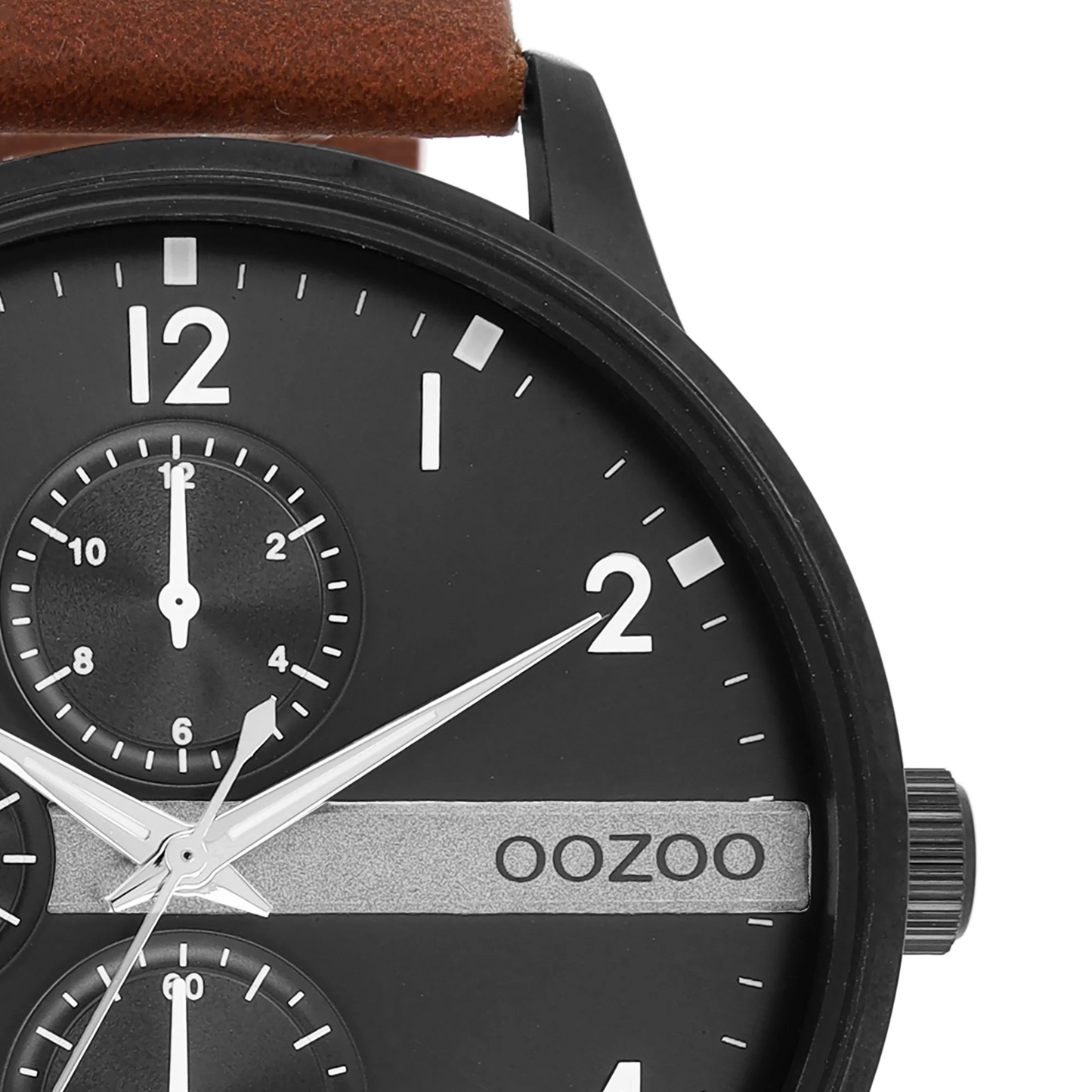 OOZOO C11307 45MM Timepieces Brown Leather Strap