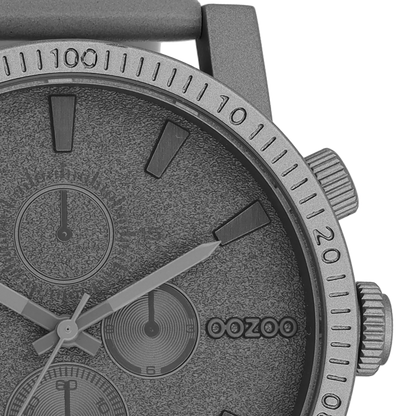 OOZOO C11312 48mm Timepieces Grey Leather Strap