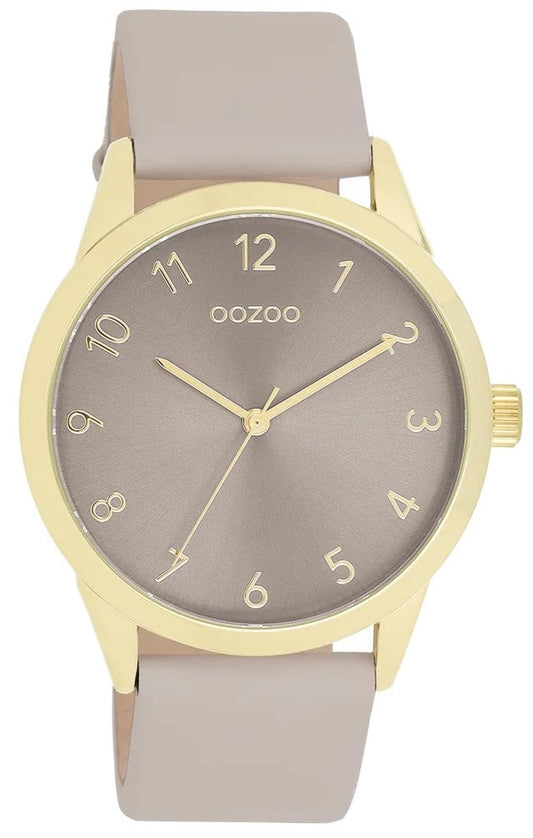 OOZOO C11328 40mm Timepieces Taupe Leather Strap