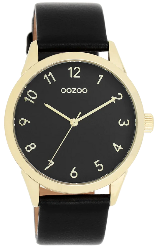 OOZOO C11329 40mm Timepieces Black Leather Strap
